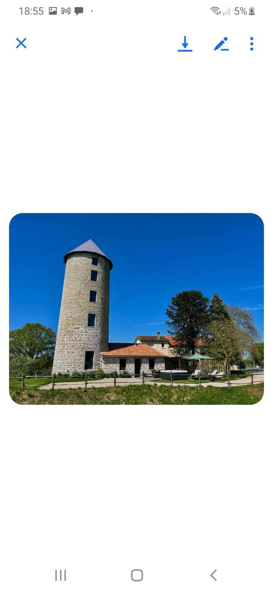 Loue Ancien Moulin A Vent Avec Piscine Et Jacuzzi Villa Neuvy-Bouin Eksteriør billede